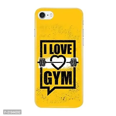 Dugvio? Polycarbonate Printed Hard Back Case Cover for iPhone 8 (I Love Gym Quotes)