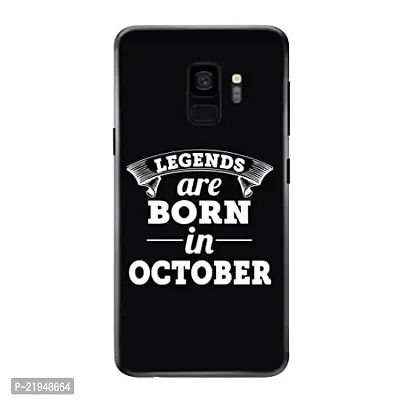 Dugvio? Polycarbonate Printed Hard Back Case Cover for Samsung Galaxy S9 / Samsung S9 / G960F (Legends are Born in October)