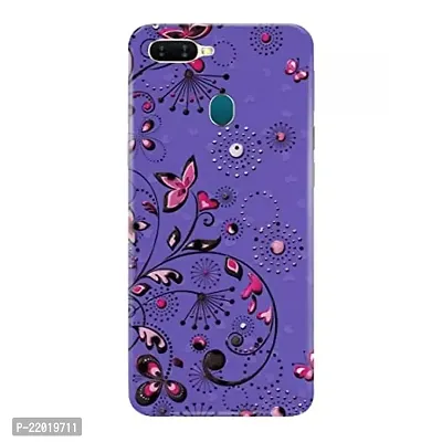 Dugvio? Printed Designer Hard Back Case Cover for Oppo A7 / Oppo A12 / Oppo A5S (Butterfly in Night)-thumb0