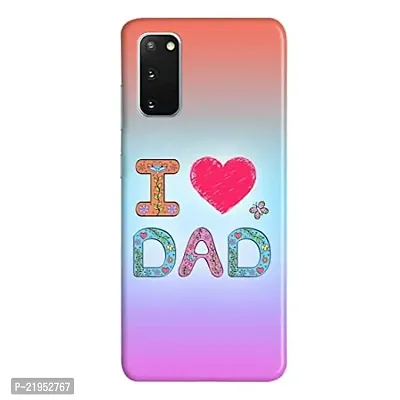 Dugvio? Polycarbonate Printed Hard Back Case Cover for Samsung Galaxy S20 / Samsung S20 (I Love Dad Pink)