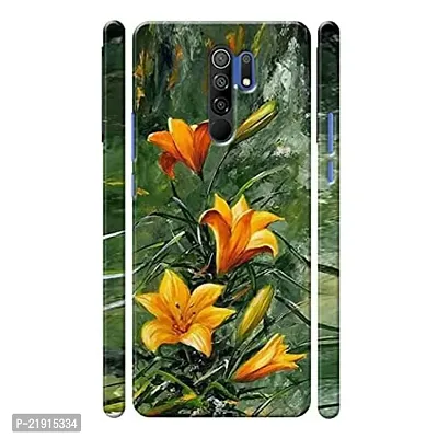 Dugvio? Polycarbonate Printed Hard Back Case Cover for Xiaomi Redmi 9 Prime (Water Flower)