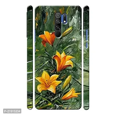 Dugvio? Polycarbonate Printed Hard Back Case Cover for Xiaomi Redmi 9 Prime (Water Flower)-thumb0