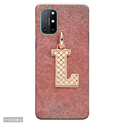 Dugvio? Polycarbonate Printed Hard Back Case Cover for OnePlus 8T (L Name Alphabet)