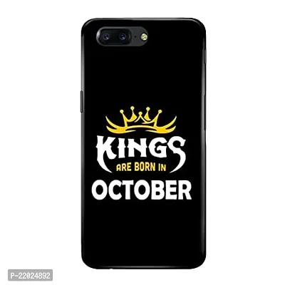 Dugvio? Printed Designer Hard Back Case Cover for OnePlus 5 (Kings are Born in October)