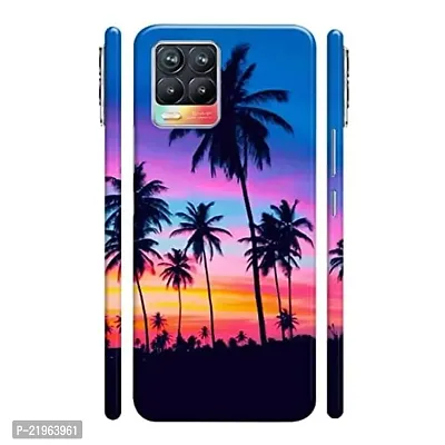 Dugvio? Poly Carbonate Back Cover Case for Realme 8 Pro - Coconut Tree Nature