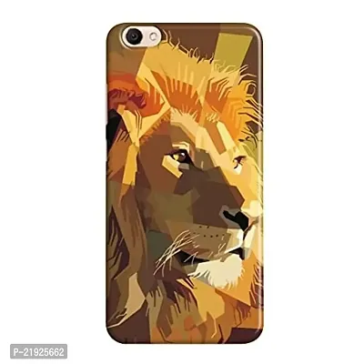 Dugvio? Polycarbonate Printed Hard Back Case Cover for Vivo Y71 (Lion face Art)-thumb0