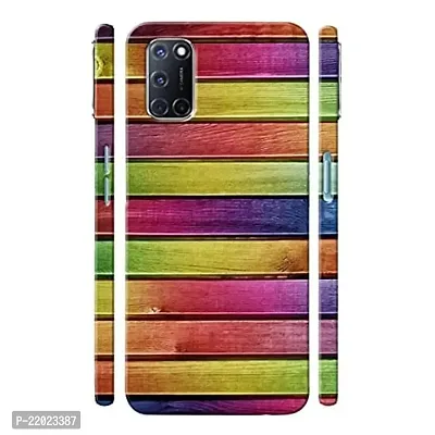 Dugvio? Printed Designer Hard Back Case Cover for Oppo A52 (Colorful Wooden)-thumb0