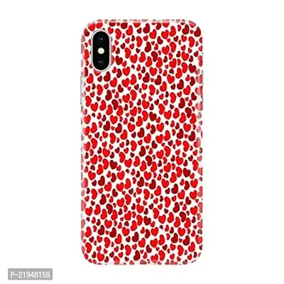 Dugvio? Polycarbonate Printed Hard Back Case Cover for iPhone Xs Max (Red Dil Love)