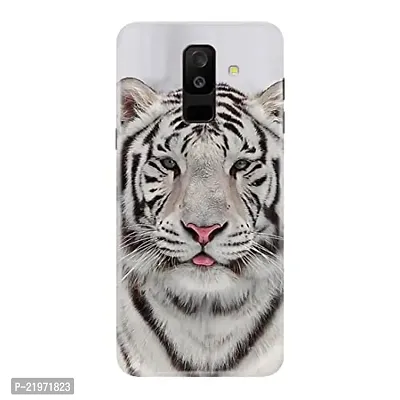 Dugvio? Printed Designer Back Case Cover for Samsung Galaxy A6 Plus/Samsung A6 Plus (2018) (White Tiger Face)