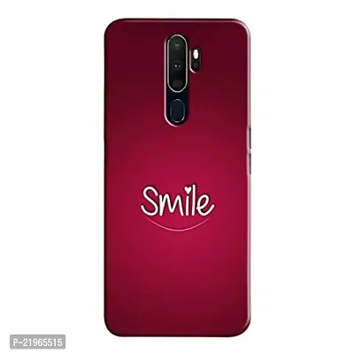 Dugvio? Poly Carbonate Back Cover Case for Oppo A9 2020 / Oppo A5 2020 - Smile-thumb0