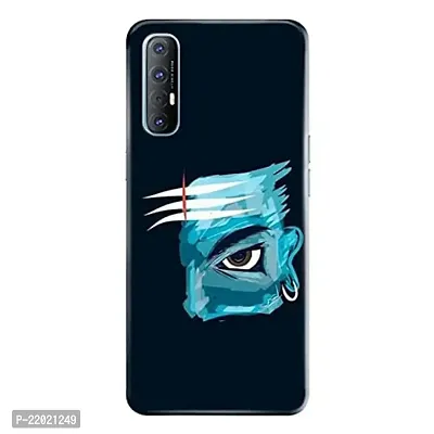Dugvio? Printed Designer Hard Back Case Cover for Oppo Reno 3 Pro (Angry Lord Shiva)