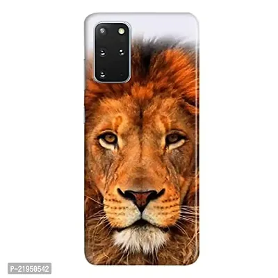 Dugvio? Polycarbonate Printed Hard Back Case Cover for Samsung Galaxy S20 Plus/Samsung S20 Plus (Lion Face)-thumb0