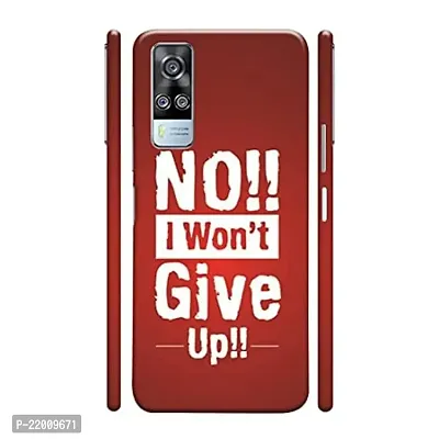 Dugvio? Printed Designer Hard Back Case Cover for Vivo Y51 / Vivo Y51 (2020) (Motivation Quotes Never give up)-thumb0