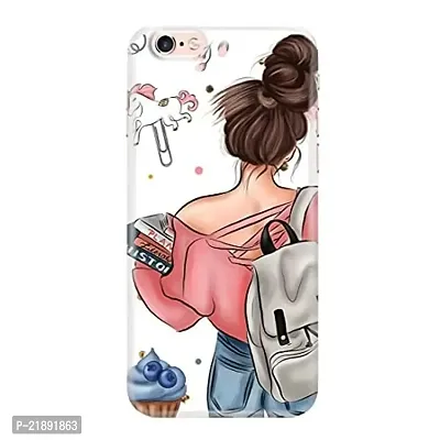 Dugvio Polycarbonate Printed Colorful Cute Girl with Reading Books Designer Hard Back Case Cover for Apple iPhone 6 Plus/iPhone 6S Plus (Multicolor)-thumb0