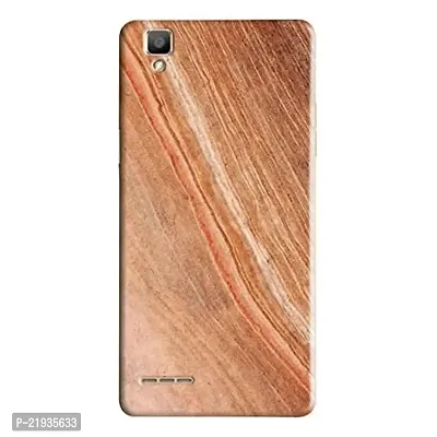 Dugvio? Polycarbonate Printed Hard Back Case Cover for Oppo F1 (Orange Marble)