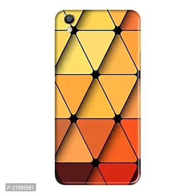 Dugvio? Poly Carbonate Back Cover Case for Oppo F1 Plus - Mix Color Traingle Art
