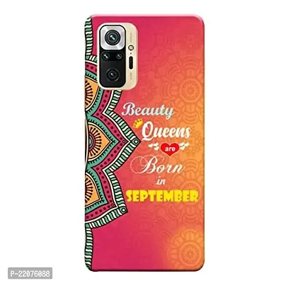 Dugvio? Printed Designer Back Cover Case for Xiaomi Redmi Note 10 Pro Max/Redmi Note 10 Pro - Beauty Queens are Born in September-thumb0
