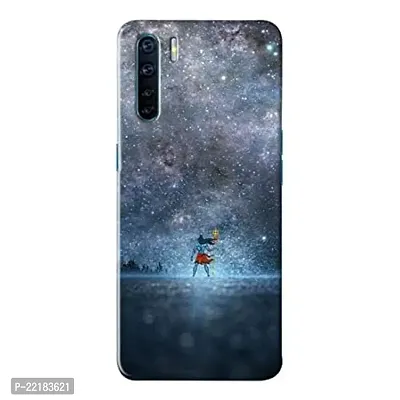 Dugvio? Hard Back Case Cover for Oppo A91 / Oppo F15 - Lord Shiva, Angry Shiva in Moon-thumb0