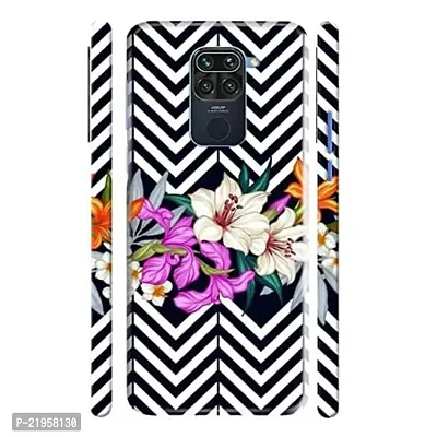 Dugvio? Polycarbonate Printed Hard Back Case Cover for Xiaomi Redmi Note 9 (Floral Pattern Effect)