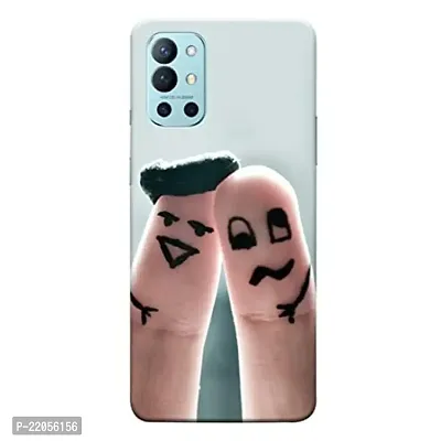 Dugvio? Printed Designer Matt Finish Hard Back Cover Case for OnePlus 9R / OnePlus 9R (5G) - You and Me-thumb0