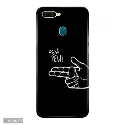 Dugvio? Poly Carbonate Back Cover Case for Oppo F9 Pro - Pew Pew-thumb0