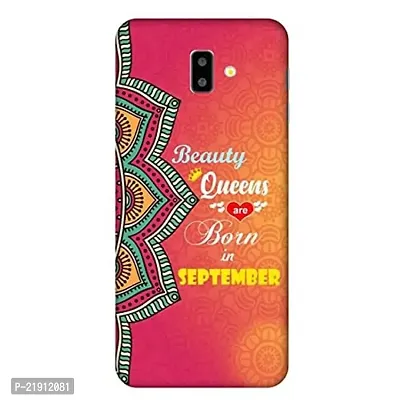Dugvio? Polycarbonate Printed Hard Back Case Cover for Samsung Galaxy J6 Plus/Samsung J6 + / SM-J610FN/DS (Beauty Queens are Born in September)