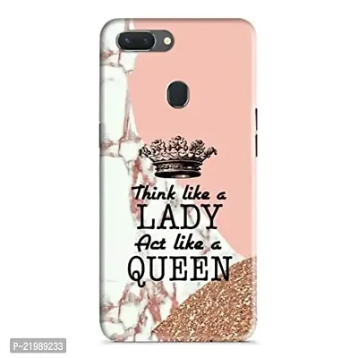 Dugvio? Printed Designer Back Cover Case for Oppo Realme 2 - Think Like a Lady Quotes