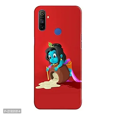 Dugvio? Polycarbonate Printed Hard Back Case Cover for Realme Narzo 10A / Narzo 20A (Lord Little Krishna)