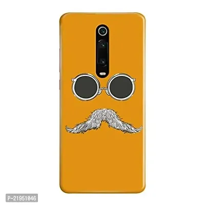 Dugvio? Polycarbonate Printed Hard Back Case Cover for Xiaomi Redmi K20 (Goggles with Mustache)