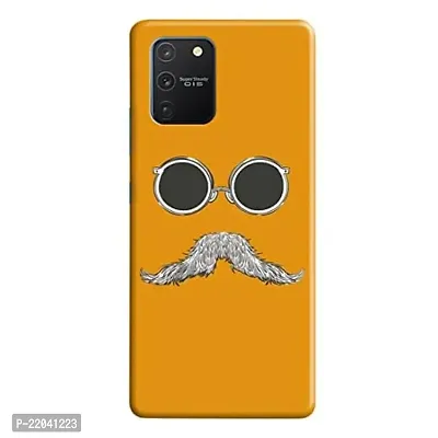 Dugvio? Printed Designer Matt Finish Hard Back Case Cover for Samsung Galaxy S10 Lite/Samsung S10 Lite (Goggles with Mustache)-thumb0