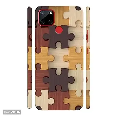 Dugvio? Polycarbonate Printed Hard Back Case Cover for Realme C12 / C15 / Reame Narzo 20 (Wooden Design Art)-thumb0