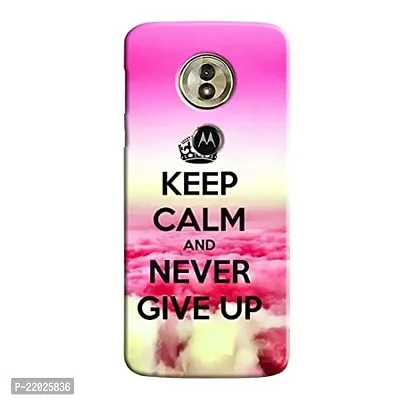 Dugvio? Printed Designer Hard Back Case Cover for Motorola Moto G6 Play (Keep Calm and Never give up)