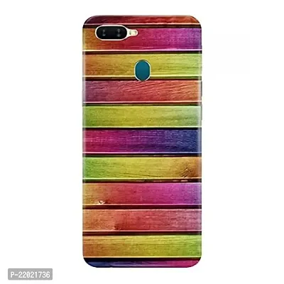 Dugvio? Printed Designer Hard Back Case Cover for Oppo F9 (Colorful Wooden)-thumb0