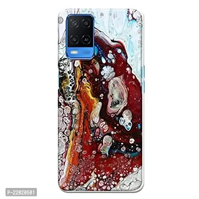 Dugvio? Printed Designer Hard Back Case Cover for Oppo A54 / CPH2239 / Oppo A54 (5G) (White Marble)