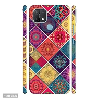 Dugvio? Poly Carbonate Back Cover Case for Oppo A15 / Oppo A15S - Pattern Style