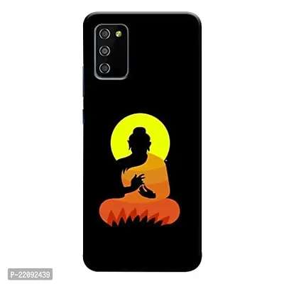 Dugvio? Printed Matt Finish Hard Back Case Cover for Samsung Galaxy M02S / Samsung Galaxy F02S (Lord Buddha Gautama Buddha)-thumb0