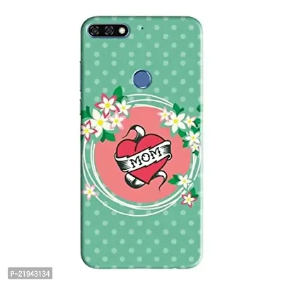 Dugvio? Polycarbonate Printed Hard Back Case Cover for Huawei Honor 7C (I Love You mom)