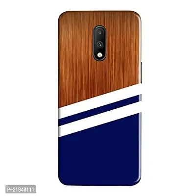 Dugvio? Polycarbonate Printed Hard Back Case Cover for OnePlus 7 (Wooden and Color Art)