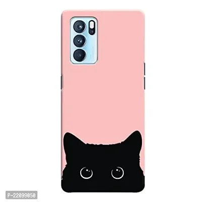 Dugvio? Printed Designer Back Case Cover for Oppo Reno 6 Pro (5G) (Black Cat, Sweet Cat)-thumb0