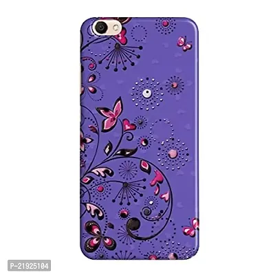 Dugvio? Polycarbonate Printed Hard Back Case Cover for Vivo Y55L / Vivo 1603 / Vivo Y55S (Butterfly in Night)-thumb0