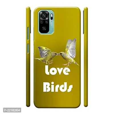 Dugvio? Printed Hard Back Cover Case for Xiaomi Redmi Note 10S / Redmi Note 10 - Love Birds-thumb0