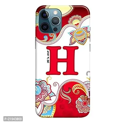 Dugvio? Polycarbonate Printed Hard Back Case Cover for iPhone 12 / iPhone 12 Pro (Its Me H Alphabet)-thumb0