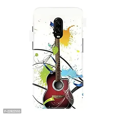 Dugvio? Printed Designer Hard Back Case Cover for OnePlus 6T (Guitar Music)