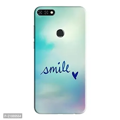 Dugvio Polycarbonate Printed Colorful Smile Motivation Quotes Designer Hard Back Case Cover for Huawei Honor 7A / Honor 7A (Multicolor)