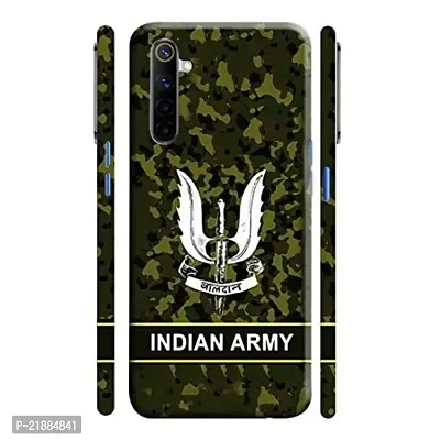 Dugvio Printed Colorful Army Camoflage, Army Design, Army Designer Hard Back Case Cover for Realme 6 (Multicolor)