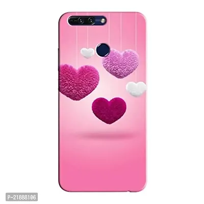 Dugvio Polycarbonate Printed Colorful Pink Dil Love Designer Hard Back Case Cover for Huawei Honor 8 Pro/Honor 8 Pro (Multicolor)