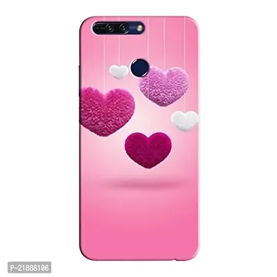 Dugvio Polycarbonate Printed Colorful Pink Dil Love Designer Hard Back Case Cover for Huawei Honor 8 Pro/Honor 8 Pro (Multicolor)-thumb0