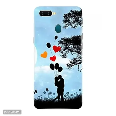 Dugvio? Poly Carbonate Back Cover Case for Oppo F9 - Couple Art