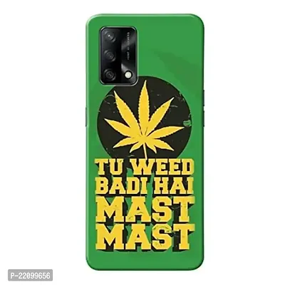 Dugvio? Printed Hard Back Cover Case for Oppo A74 (5G) - Weed Flower-thumb0