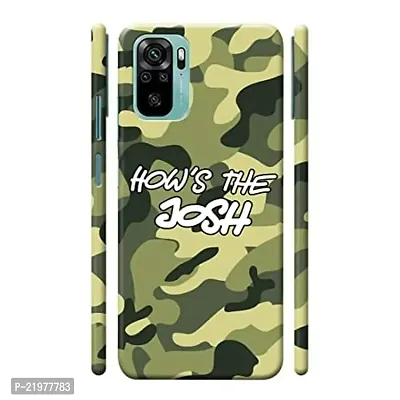 Dugvio? Printed Designer Matt Finish Hard Back Cover Case for Xiaomi Redmi Note 10 / Redmi Note 10S - Army Camoflage-thumb0